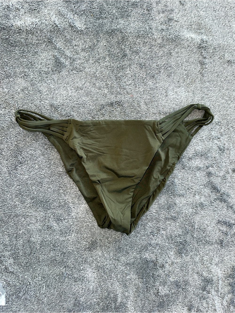 Calzedonia Women's Olive Green Strappy Bikini Bottom